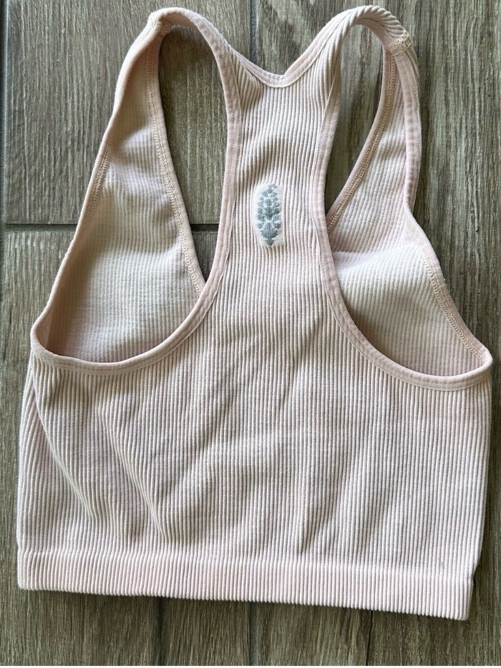 GAP Ribbed Racerback Crop Tank - Blush Pink